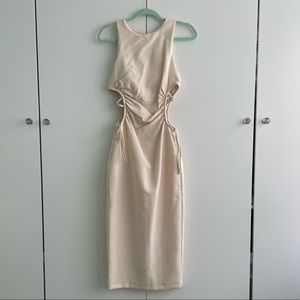 NEW- Long Zara Dress with Cutouts